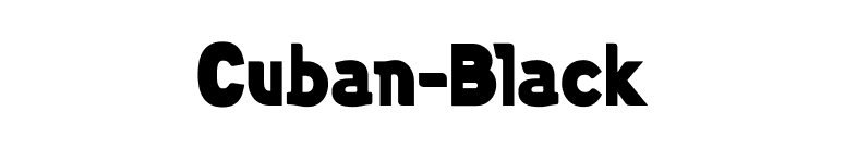 Cuban-Black font preview