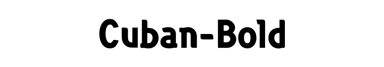 Cuban-Bold font preview