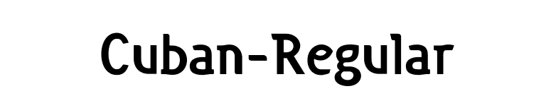 Cuban-Regular font preview
