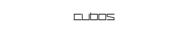Cubos font preview