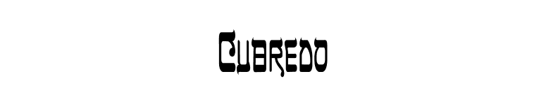 Cubredo font preview