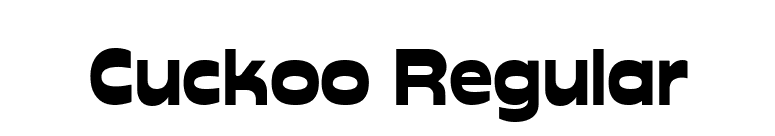 Cuckoo Regular font preview