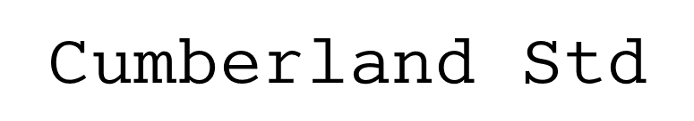 Cumberland Std font preview