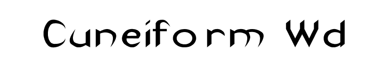 Cuneiform Wd font preview