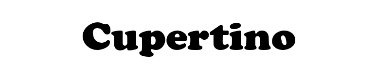 Cupertino font preview