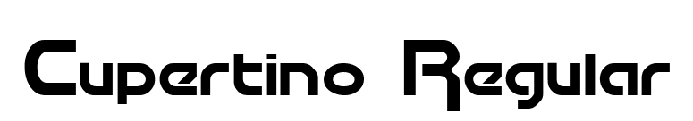 Cupertino Regular font preview