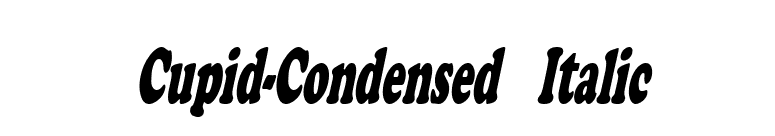 Cupid-Condensed Italic font preview