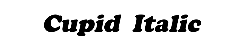 Cupid Italic font preview