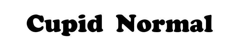 Cupid Normal font preview