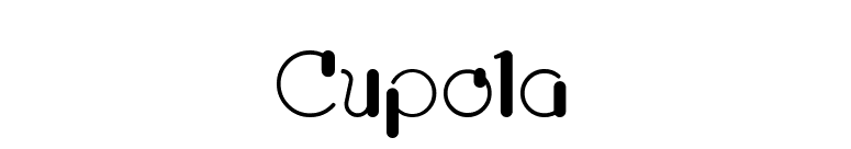Cupola font preview
