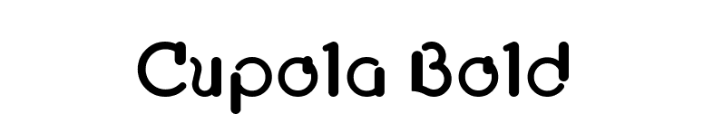 Cupola Bold font preview