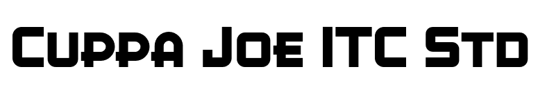 Cuppa Joe ITC Std font preview