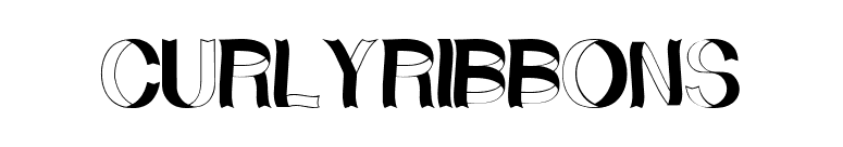 CurlyRibbons font preview
