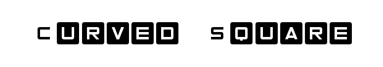Curved Square font preview