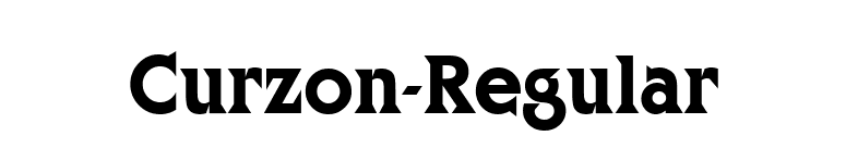 Curzon-Regular font preview