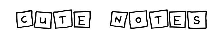 Cute Notes font preview