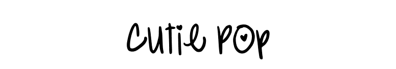 Cutie Pop font preview