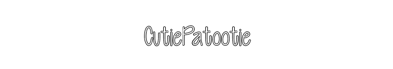 CutiePatootie font preview
