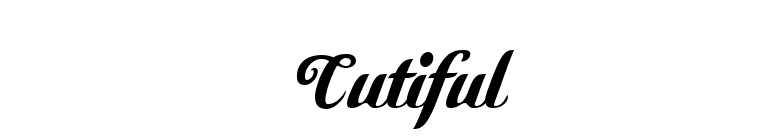 Cutiful font preview