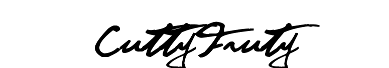 CuttyFruty font preview