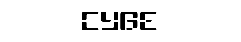 CYBE font preview