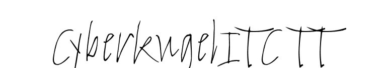 CyberkugelITC TT font preview