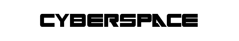 Cyberspace font preview