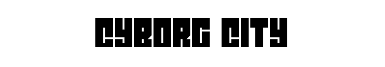 Cyborg City font preview