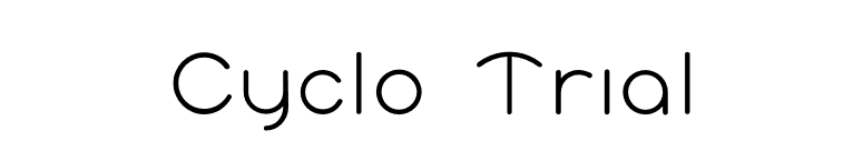Cyclo Trial font preview