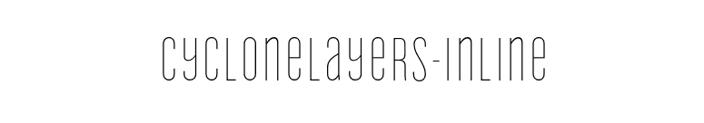 CycloneLayers-Inline font preview