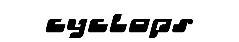 Cyclops font preview