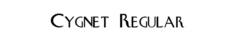 Cygnet Regular font preview