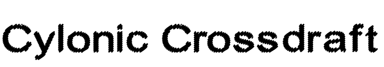 Cylonic Crossdraft font preview