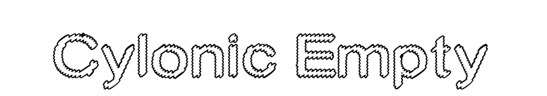 Cylonic Empty font preview
