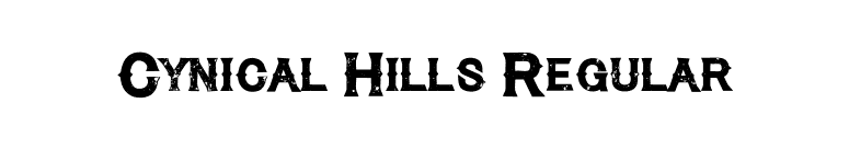 Cynical Hills Regular font preview