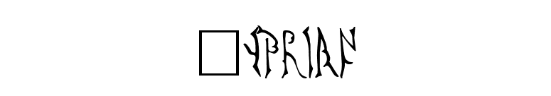 Cyprian font preview