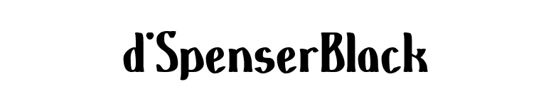 d'SpenserBlack font preview