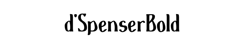 d'SpenserBold font preview