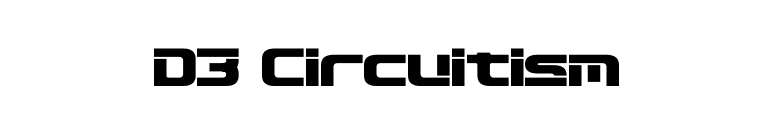D3 Circuitism font preview
