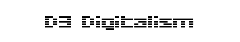 D3 Digitalism font preview