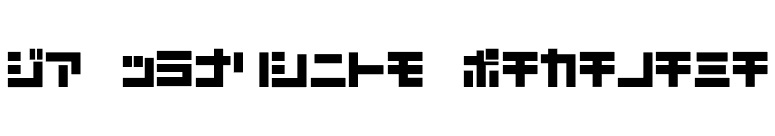 D3 Mouldism Katakana font preview
