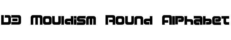 D3 Mouldism Round Alphabet font preview