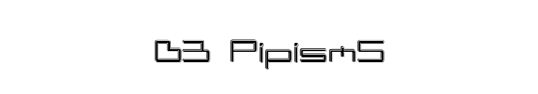 D3 PipismS font preview