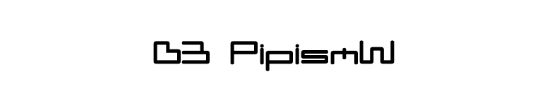 D3 PipismW font preview