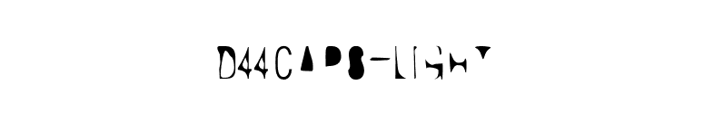 D44Caps-Light font preview