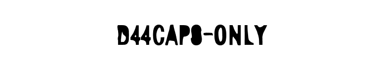 D44Caps-Only font preview