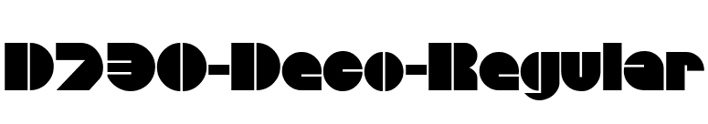 D730-Deco-Regular font preview