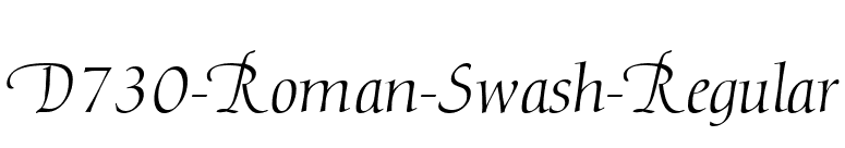 D730-Roman-Swash-Regular font preview