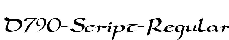 D790-Script-Regular font preview