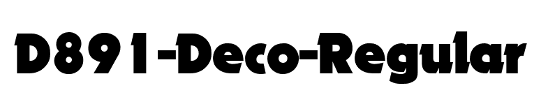 D891-Deco-Regular font preview